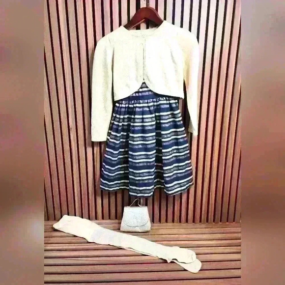 Gymboree Girls' Dress Outfit with Accessories- Size L/10-12 - Picture 4 of 16